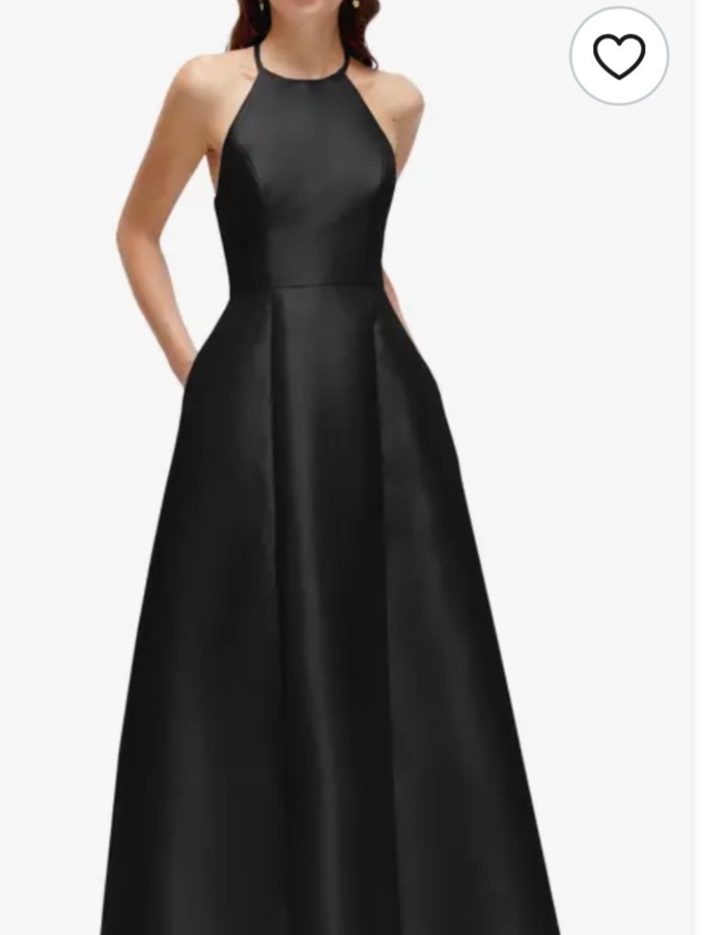 Alfred Sung A line Satin Gown